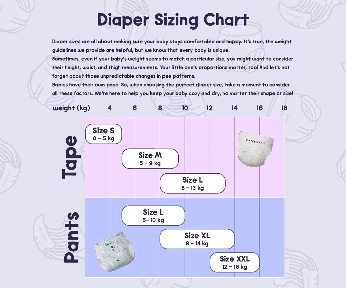 Kumo: Overnight Baby Diapers Tape L 52pcs